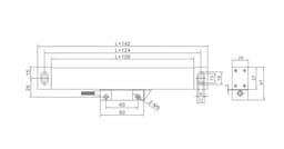 0.005mm Linear Ruler TTL-50 100 150 200 250 300 350 400mm 20x28mm Small Linear Encoder Grating Ruler Sensor(100mm Travel)