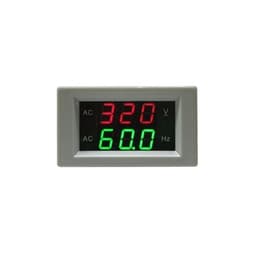 AC 80-500V 45-65HZ Dual Display Voltage Frequency Meter Counter Digital Voltmeter 130-500V Volt Tester 1Pcs