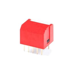 2.54mm RED DIP Side Dial Toggle Coding Switch Touch ON/of 1Pcs(2P)
