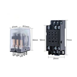HH54P MY4NJ Plug-in Relay PYF14A DC 12v 24v 36v 48v 110v 220v DC/AC 5A