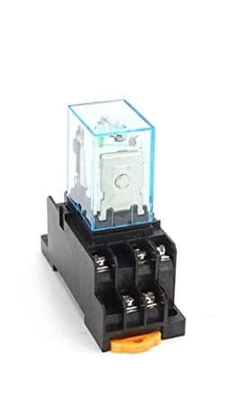 10pcs Intermediate Relay HH53P MY3NJ Plug-in DC AC12v 24v AC110v 220v 5a Silver Contact PYF11a 11pins Socket(AC 12V)