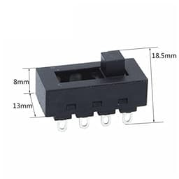2PCS 12A 250V 3 Position 8 Pin Toggle Slide DIP Switch LQ-103H Hair Dryer Hot Cold Wind