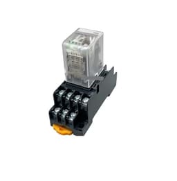 5SET HH54P MY4NJ Plug-in Relay PYF14A DC/AC 12v 24v 36v 48v 110v 220v DC/AC 5A Silver Contact 14pins 4PDT rele Socket(DC,12V)