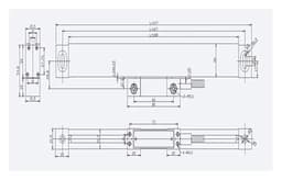 GS10 Linear line Sensor Digital milling Machine TTL 0.005mm 5um Encoder Ruler(L 50mm)