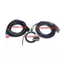 15A Driver 80st-M02430 Ac Servo Motor Kit 2.39n 750w 3000rpm 220v Single-Phase Drive DIY Precision Simulators ﻿(White,RS485-3M S Cable)
