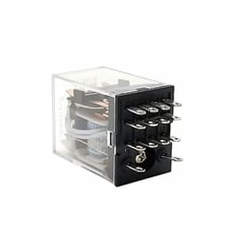 GUMMMY 5Pcs Intermediate Relay HH54P MY4NJ Coil General DPDT Mini Electromagnetic Relay Switch with LED 14 Pins AC 110V 220V DC 12V 24V (Color