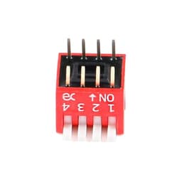 2.54mm RED DIP Side Dial Toggle Coding Switch Touch ON/of 1Pcs(2P)