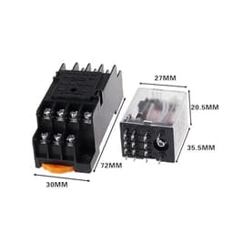 MY4NJ Plug-in Relay PYF14A 6v 12v 24v 36v 48v 110v 220v DC/AC(DC,1)