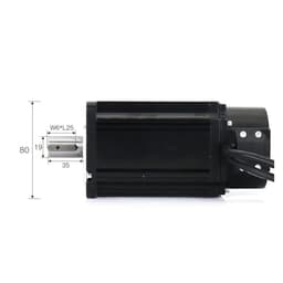 1KW AC Servo Motor Kits 80ST-M04025 4N.m 220V 2500RPM Permanent Magnet Match Driver AASD-20A for CNC Engraver Machine(with Brake)