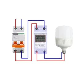 LCD Digital Display Power Consumption Meter Single Phase Energy Meter