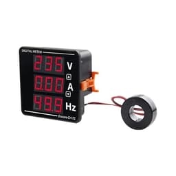 AC50-500V 0-120A 10-99.9Hz Digital Display Voltage Ampere Frequency Meter Voltmeter Ammeter 72 * 72mm 1Pcs
