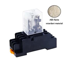 Relay HH54P MY4NJ Plug-in Relay PYF14A DC/AC 12v 24v 36v 48v 110v 220v DC/AC 5A Silver Contact 14pins 4PDT rele Socket(Ac,24V)