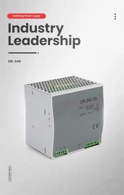 240W Din Rail Power Supply Source 24V 10A Ac Dc Converter DR-240-24 SMPS Switching Supplier for CNC CCTV led Light