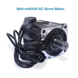 15A Driver 80st-M02430 Ac Servo Motor Kit 2.39n 750w 3000rpm 220v Single-Phase Drive DIY Precision Simulators ﻿(White,RS485-3M S Cable)