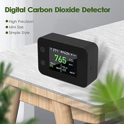 LCD Digital Carbon Dioxide Detector C02 Tester Air Quality Analyzer PM2.5 PM10 Temperature Humidity Meter