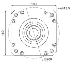 4.5KW 180ST-M21520 AC servo Motor 2000RPM 21.5Nm 220V/380V and servo Driver JB-1000C50L/H with 5m Cable(220V)