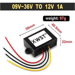 DC Converter 9-36V to 12V 1-30A Boost Buck Voltage Regulator for LED