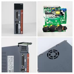 A5 200W 400W 600W 750W 1000W AC Servo Motor Controller Driver Kit 220V 3000RPM IP65 AC Servo Motor Driver Controller Kit(400W Absolute 17)