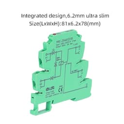 MRC-25A61Z230 10pcs Mini Smart Electromagnetic Contact Coil Interface Relay Board Module Din 230VAC/220VDC in 6A 250VAC/DC Ouput