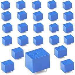 JQC3F T73 DC 12V Coil 5 Pins Mini SPST Power Relay PCB Type 25PCS