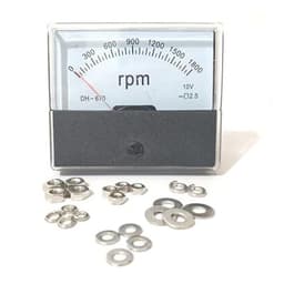 DH670 RPM Meter Speed Counter DC Tachometer for Frequency Converter Inverter 3500 Dc10v DH-670 Panel 1Pcs(3000rpm)