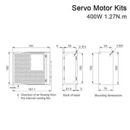 400W Bus Type Servo Motor Driver Kits 1.27N.m 0.85A 220V Absolute Value