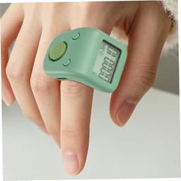 Finger Counter, 6-Channel Memory Rechargeable Lap Counter for Swimming - Clicker Counters Ring with Night Light, Purple