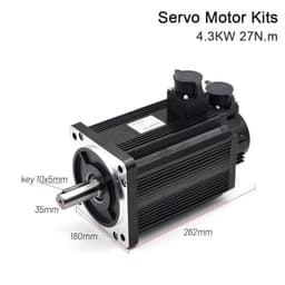 4.3KW 27N.m AC Servo Motor Driver Kits 1500RPM 220V AC Motor AASD-40A+