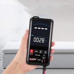 Digital Multimeter Touch Screen Voltmeter Ammeter Frequency Tester Black