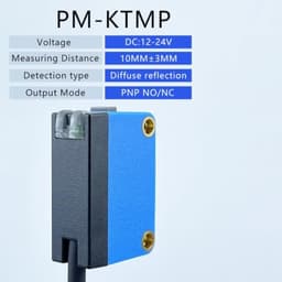 1 pcs Color Mark Sensor 12–24VDC 10mm NPN Output PNP