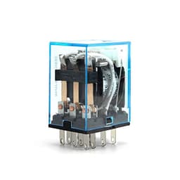 10pcs Intermediate Relay HH53P MY3NJ Plug-in DC AC12v 24v AC110v 220v 5a Silver Contact PYF11a 11pins Socket(AC 12V)