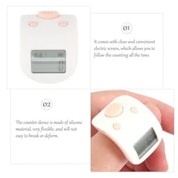 Ring Tally Counter Digital Hand Counter Adjustable Silicone Model