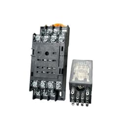 5SET HH54P MY4NJ Plug-in Relay PYF14A DC/AC 12v 24v 36v 48v 110v 220v DC/AC 5A Silver Contact 14pins 4PDT rele Socket(DC,12V)