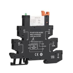 6.2mm Thickness Din Rail Slim Relay 6A 1NO1NC 12V 24V 48V 110V 230V 1Pcs