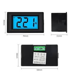 1pcs Black White D85-240T Digital Display Ammeter AC 220V380V Digital