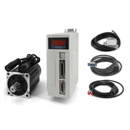 15A Driver 80st-M02430 Ac Servo Motor Kit 2.39n 750w 3000rpm 220v Single-Phase Drive DIY Precision Simulators ﻿(White,RS485-3M S Cable)