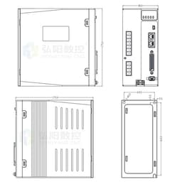 1500W 220V 9.5A AC Servo Driver L7-1500+ Motor ACM13015H2 17 Bit Brake Resistance
