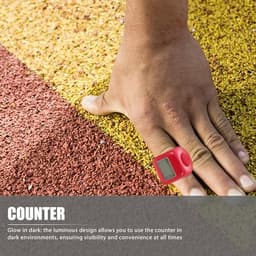 Mini Ring Click Counter with Digital Display, Glow in Dark