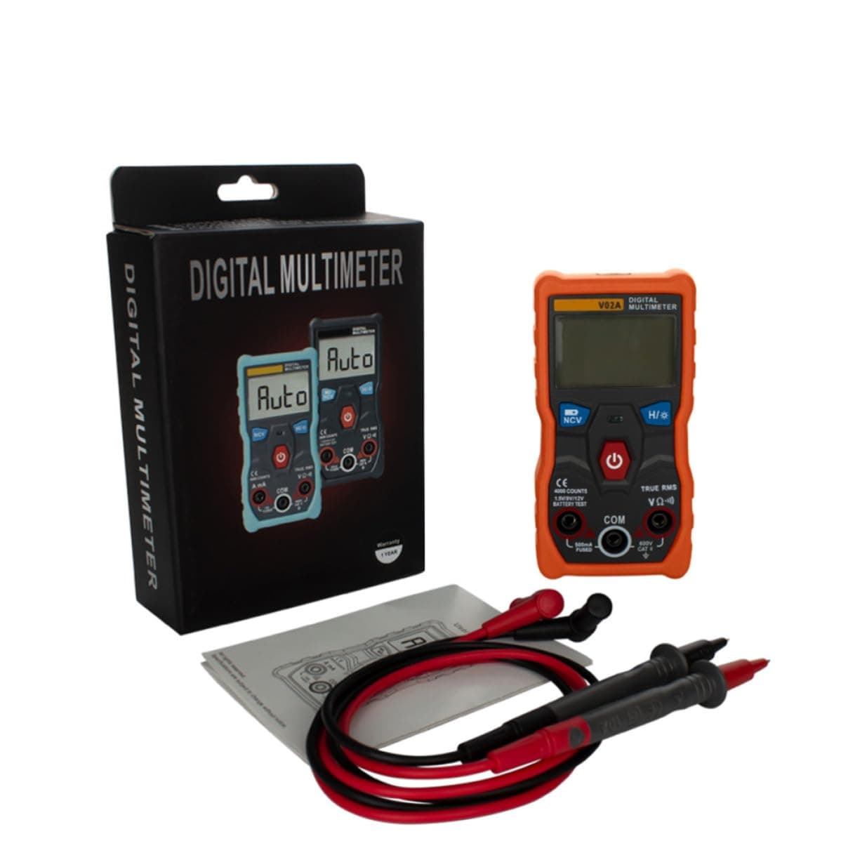 Pocket Digital Tester with LCD Backlight Multimeter Auto-ranging