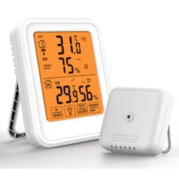 ABS Digital Multi-Functional Temperature Humidity Meter Home Large Screen Alarm Clock