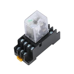 Relay HH54P MY4NJ Plug-in Relay PYF14A DC/AC 12v 24v 36v 48v 110v 220v DC/AC 5A Silver Contact 14pins 4PDT rele Socket(Ac,24V)