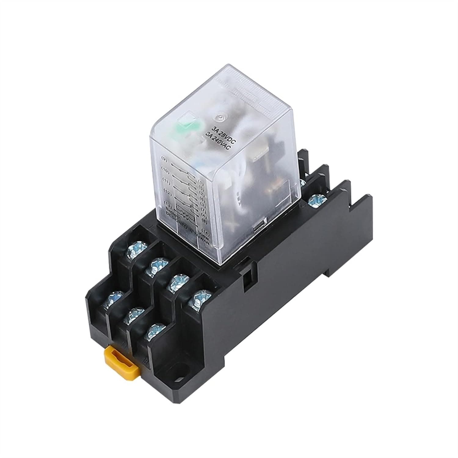 Relay HH54P MY4NJ Plug-in Relay PYF14A DC/AC 12v 24v 36v 48v 110v 220v DC/AC 5A Silver Contact 14pins 4PDT rele Socket(Ac,24V)