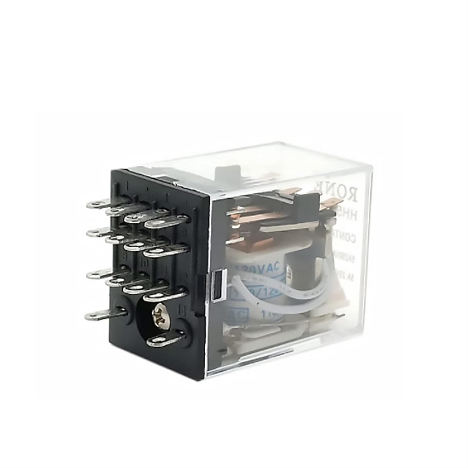 GUMMMY 5Pcs Intermediate Relay HH54P MY4NJ Coil General DPDT Mini Electromagnetic Relay Switch with LED 14 Pins AC 110V 220V DC 12V 24V (Color