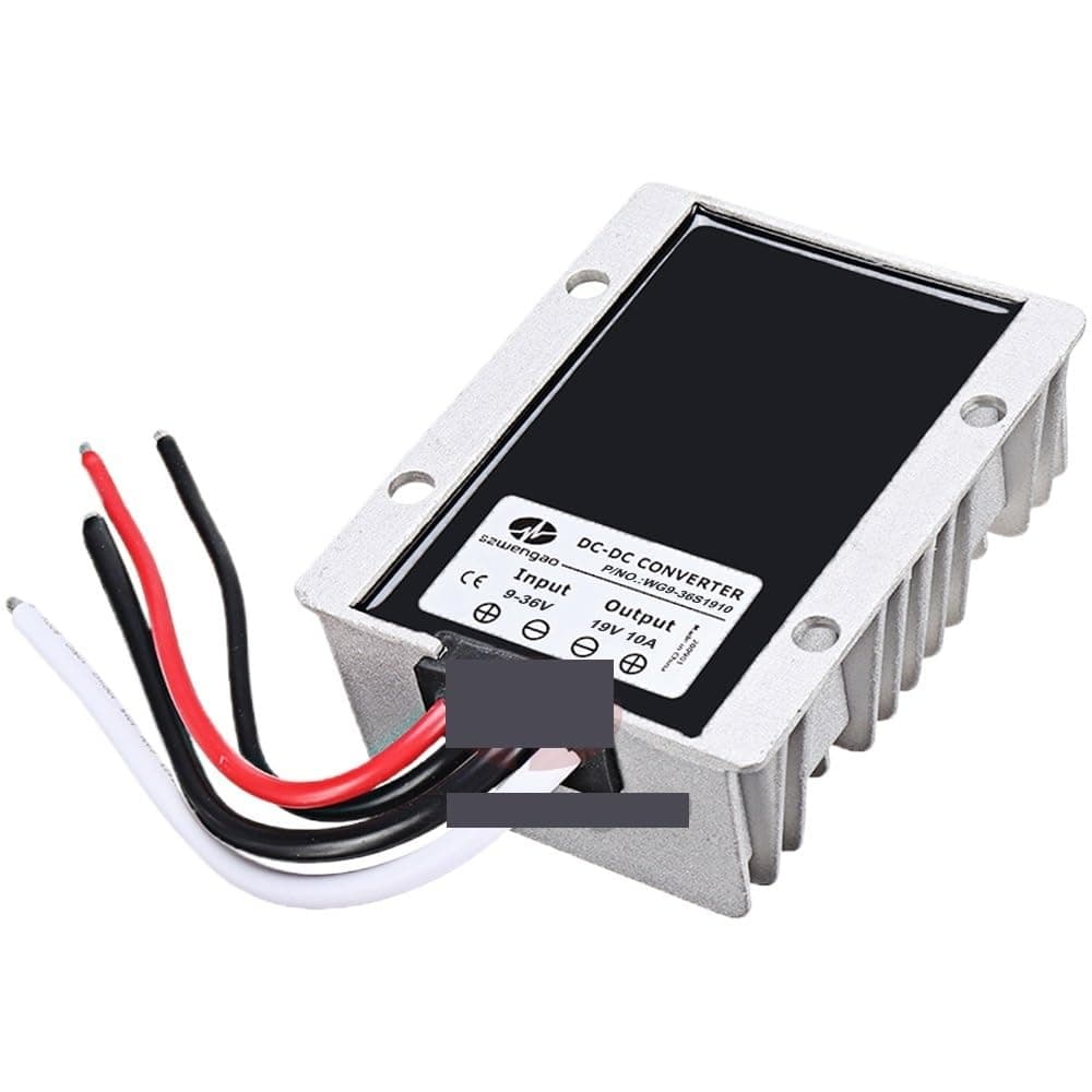 DC DC 9-36V to 19V 10A Buck-Boost Power Converter Regulator Voltage Stabilizer 190W Car Laptop Power Supply Waterproof