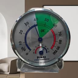 ABS Machinery Desktop Wall-Mounted Household Indoor Temperature Humidity Meter