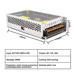 3V 9V 15V 18V Transformers Power Supply AC DC Current 220V to 110V Converter 3 9 15 18 V 2A 3A 5A 10A 15A 20A 30A