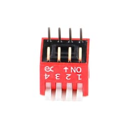 2.54mm RED DIP Side Dial Toggle Coding Switch Touch ON/of 1Pcs(2P)