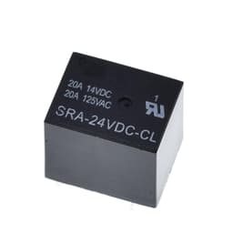 10Pcs 5V 12V 24V 20A DC Power Relay SRA-05VDC-CL SRA-12VDC-CL SRA-24VDC-CL 5Pin PCB Type Black Automobile