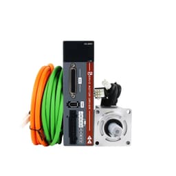 A5 200W 400W 600W 750W 1000W AC Servo Motor Controller Driver Kit 220V 3000RPM IP65 AC Servo Motor Driver Controller Kit(400W Absolute 17)
