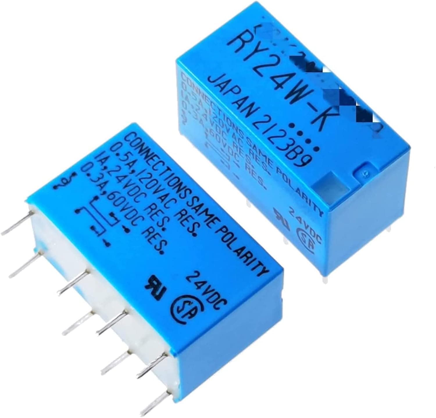 Relay 5PCS RY5W-K RY-5W-K 5VDC RY12W-K RY-12W-K 12VDC RY24W-K RY-24W-K 24VDC DIP-8 1A 5V 12V 24V Signal(OneColor)